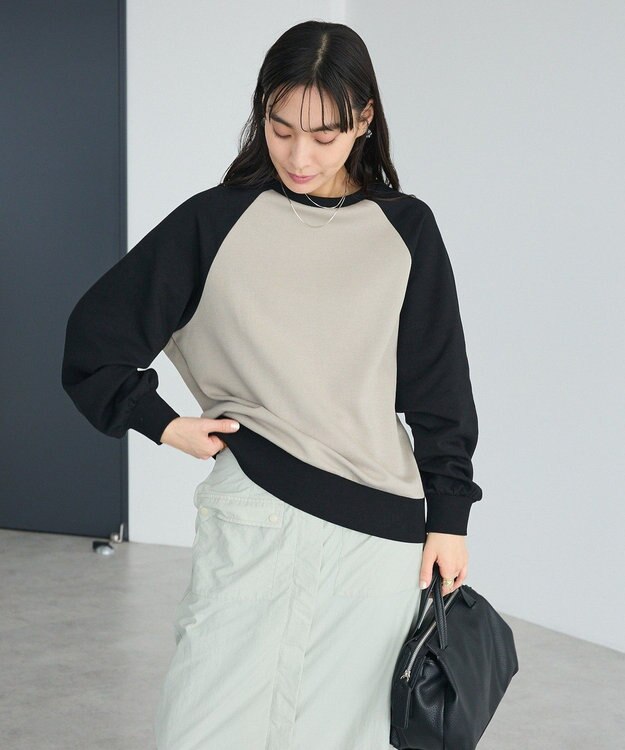 CRAFT STANDARD BOUTIQUE フクレジャカードラグランプルオーバー Black