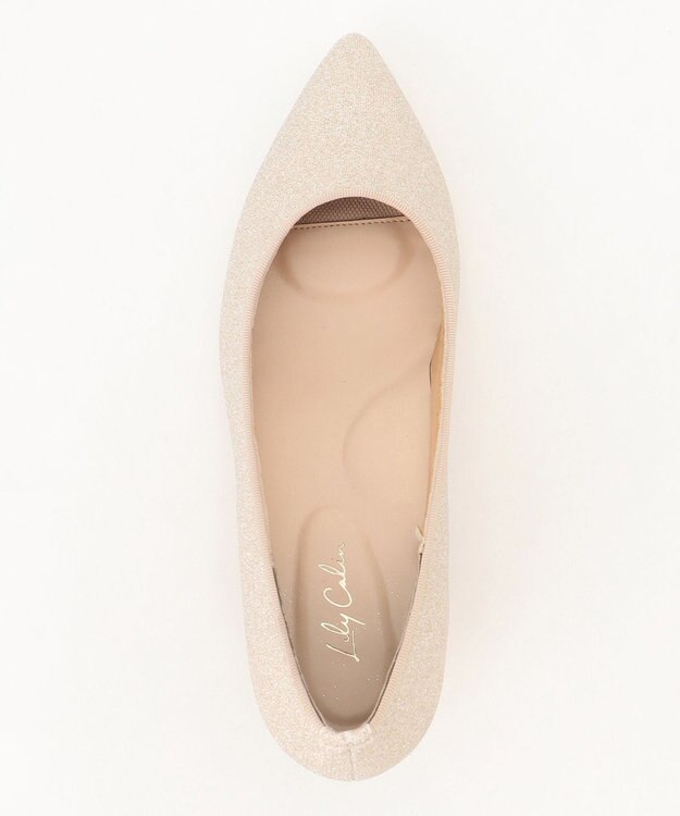 ANY SIS 【23.0cm~24.0cm】ラメローヒール パンプス シャンパン