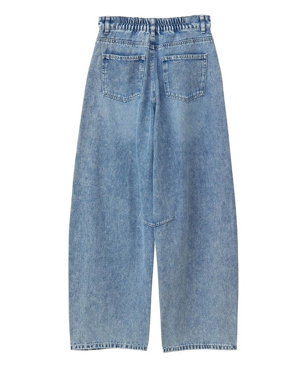 Green Parks ・ＥＬＥＮＣＡＲＥ　ＤＵＥ　デニムバレルレッグパン Black