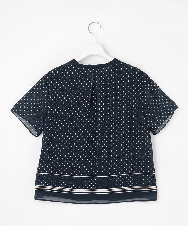 J.PRESS LADIES L パネルプリント スキッパー カットソー ネイビーベース系5