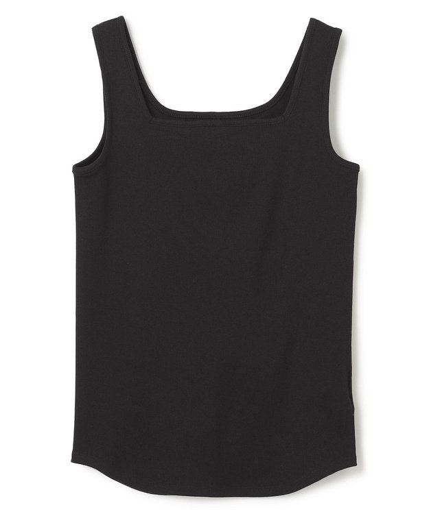 UNFILO 【新色登場】スクエアテレコタンクトップ ブラック