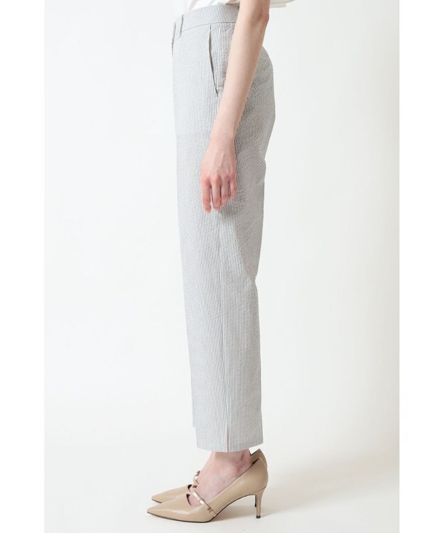 DAKS COOL MAX シアサッカークロップドパンツ グレー