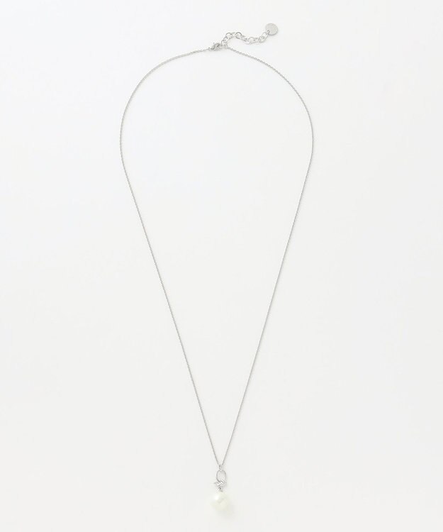 J.PRESS LADIES デザインパールワントップ ネックレス シルバー系