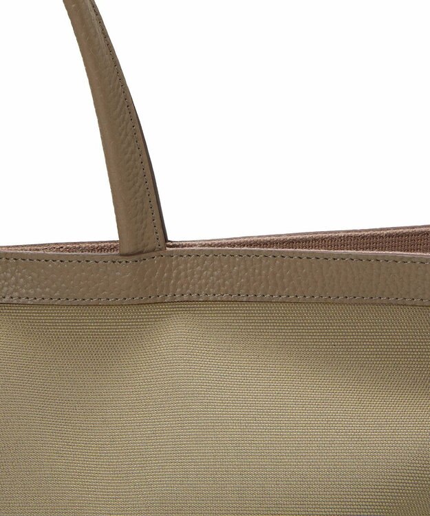 TOPKAPI 【Breath TOPKAPI】NORM ノーム リサイクル ポリエステル シュリンクレザー コンビ A4 トート バッグ グレージュ