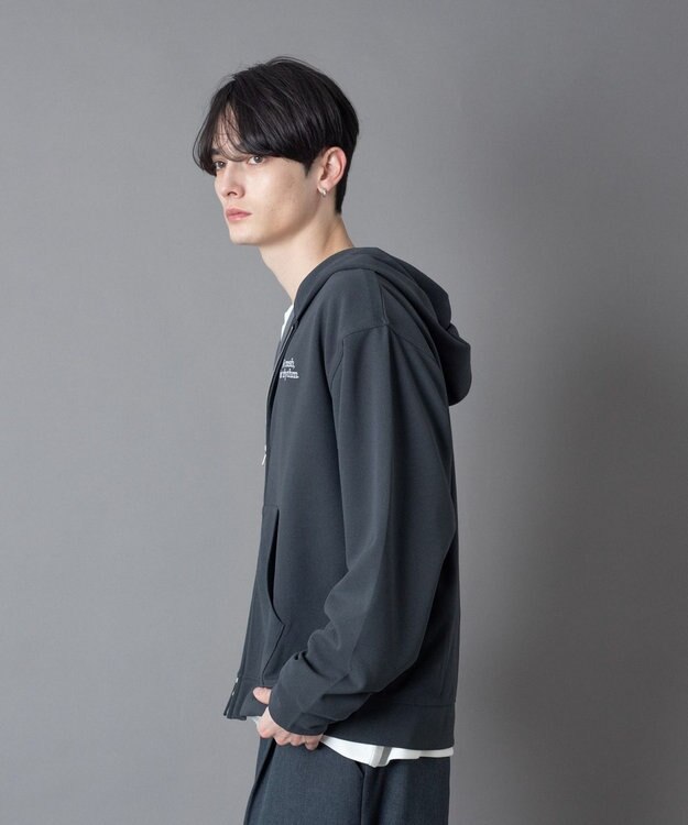 WEGO 【ユニセックス着用ITEM】アンサンブルZIPパーカー（LS） ブラック中濃色
