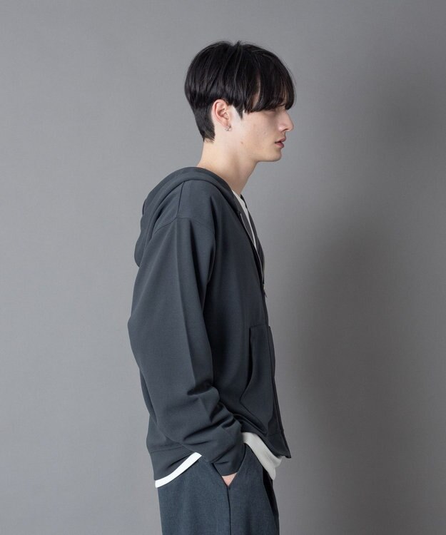 WEGO 【ユニセックス着用ITEM】アンサンブルZIPパーカー（LS） ブラック中濃色