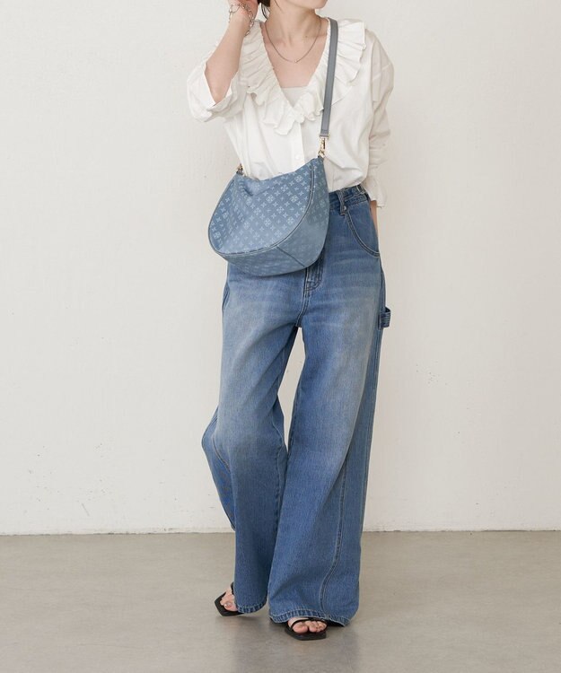 russet ナイロンジャガード2WAYショルダーバッグ(CE-1620) DustyBlue