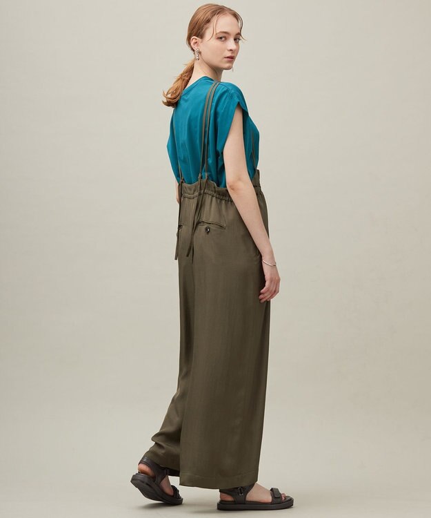 23区 【SACRA】フォールデッドライン ロゴカットソー 【23区別注】グリーン系