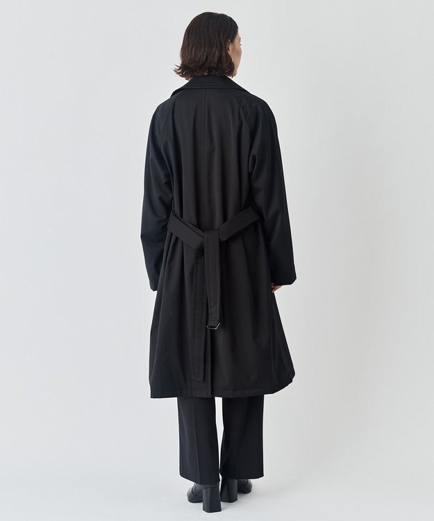 UNFILO MENS 【男女兼用】ウールライクトレンチコート ブラック