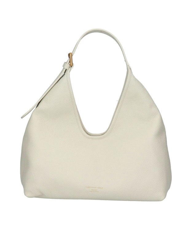 INTER-CHAUSSURES 【CHRISTIAN VILLA】ソフトルックストートバッグ オフホワイト