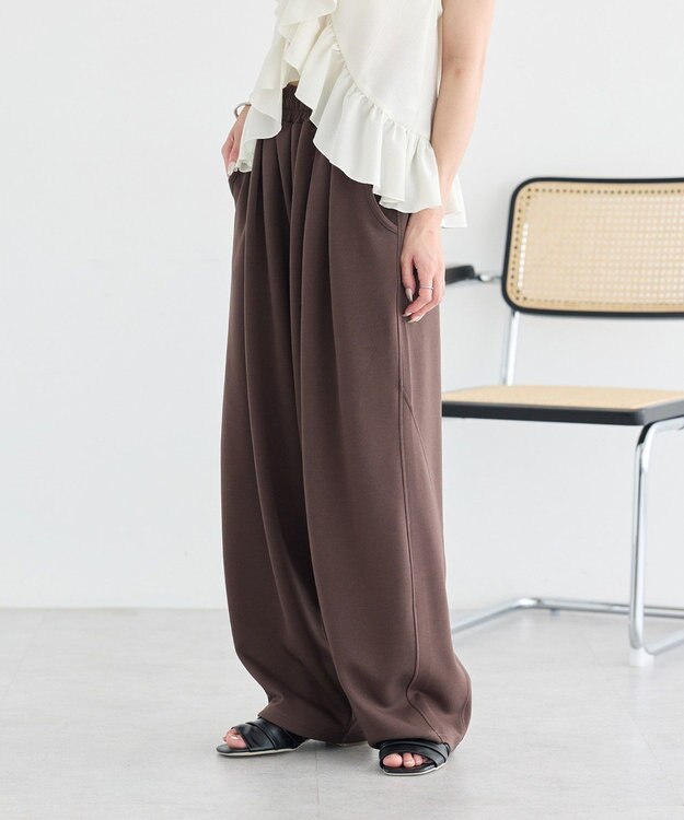 earth music&ecology イージーコクーンパンツ Brown