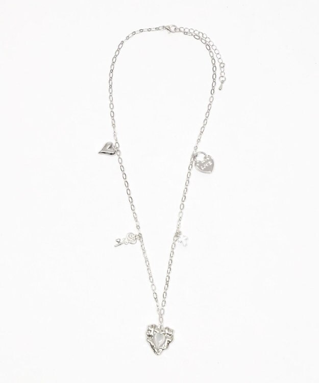 WEGO Lストーンハートジャラモチーフネックレス 柄1