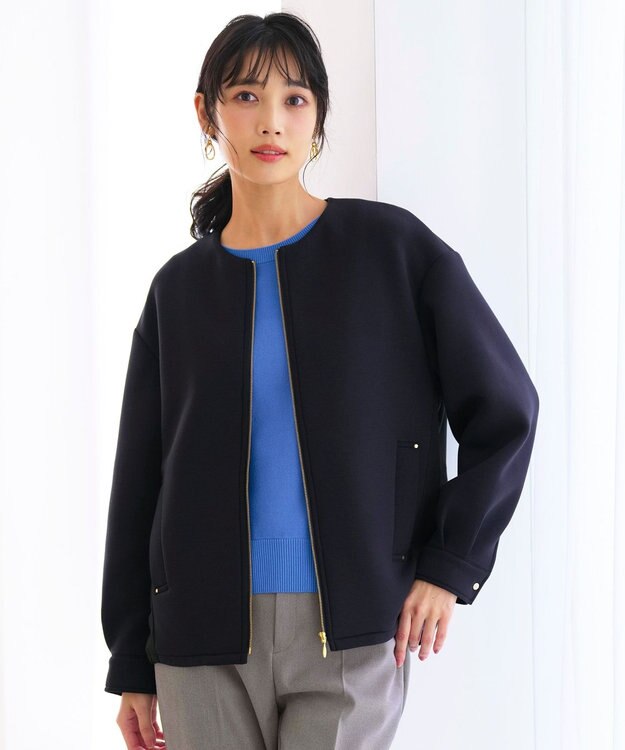 ANY SIS フォルミックコンビ アウター ネイビー