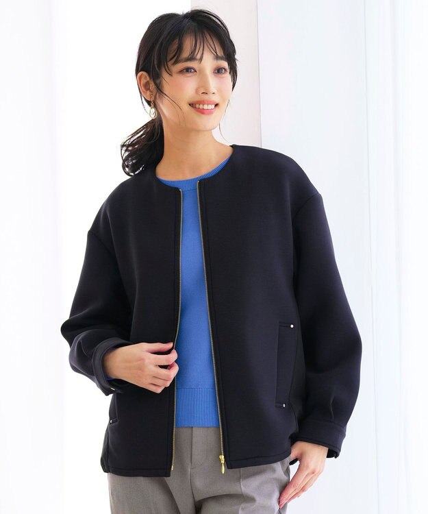 ANY SIS フォルミックコンビ アウター ネイビー