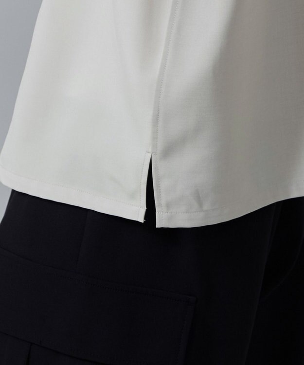 WEGO カラーブロックオープンカラーシャツ（S） ベージュ