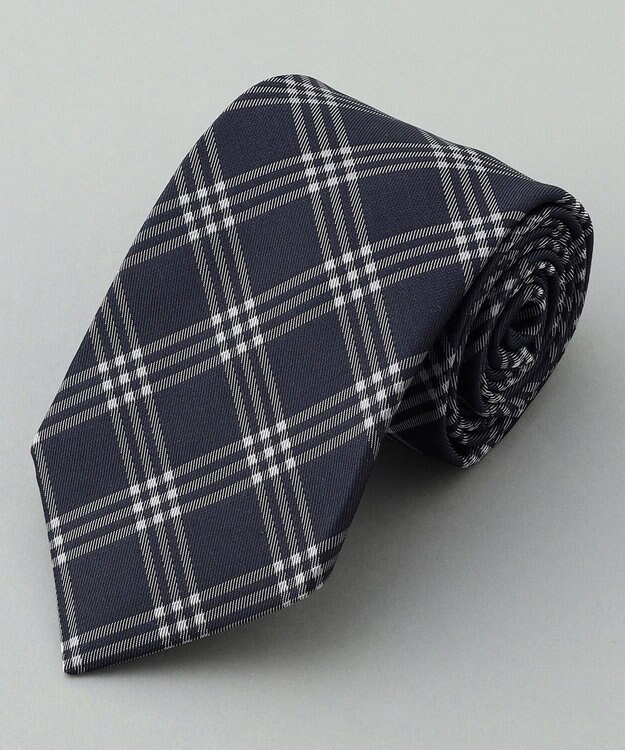 GOTAIRIKU GOTAIRIKU別注【日本製】シルク ネクタイ_チェック柄 ネイビー系8