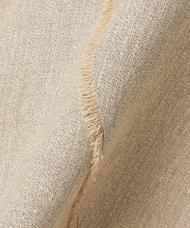 23区 【GOLD LABEL】リネンツイル フリンジ フレアスカート ベージュ系