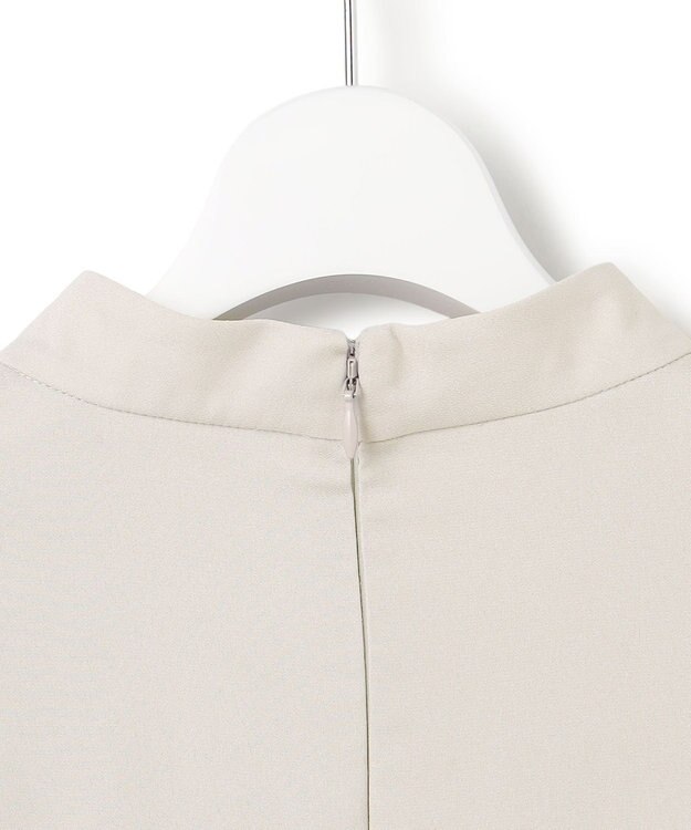 23区 S 【洗える】クリスタルアムンゼン ウエスト切り替え ワンピース ベージュ系