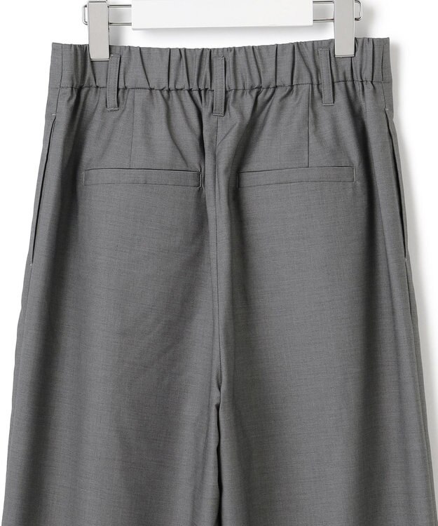 J.PRESS YORK STREET 【WOMEN】ハイウエストワイドパンツ ライトグレー系