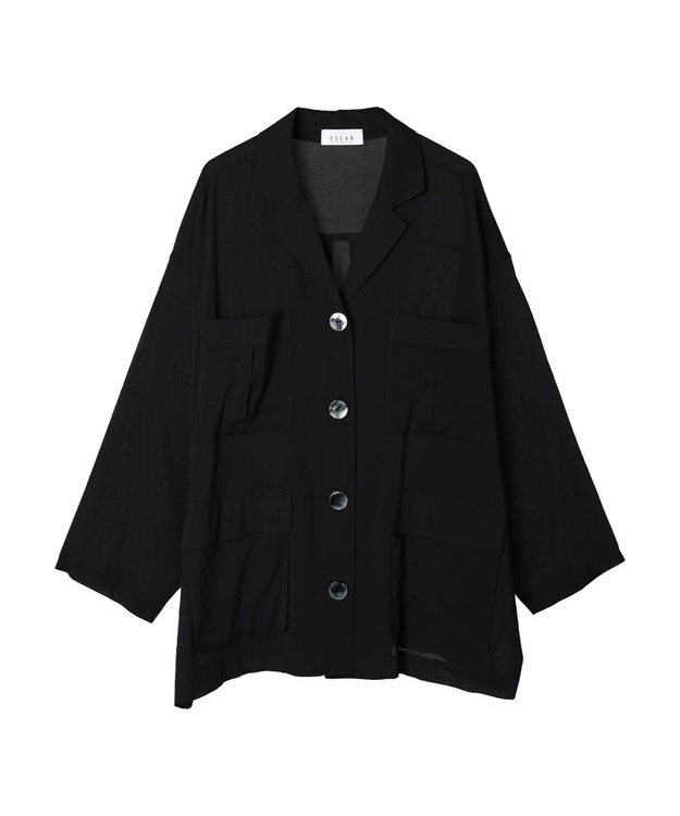 Green Parks ■ＥＳＣＡＲ　シアーミリタリージャケット Black