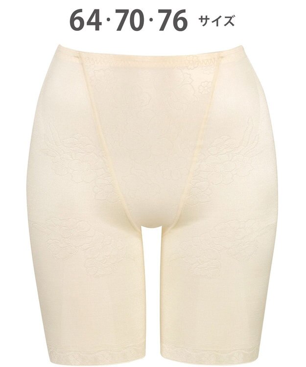 Wing ガードル 【キュッとアップパンツ】 ヒップをまるくメリハリあるラインに ラクにおなか押さえ ロング丈 KQ0745 ウイング／ワコール シェルベージュ