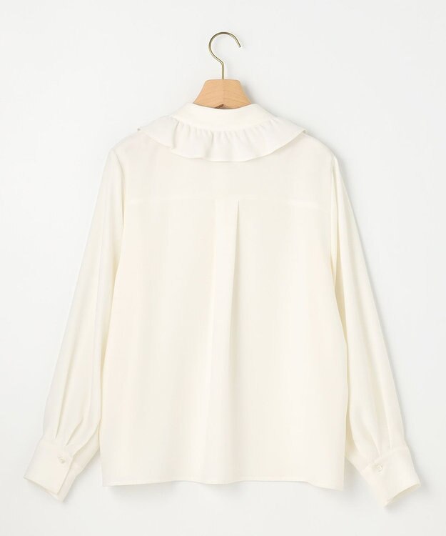 組曲 フリルカラーブラウス アイボリー系