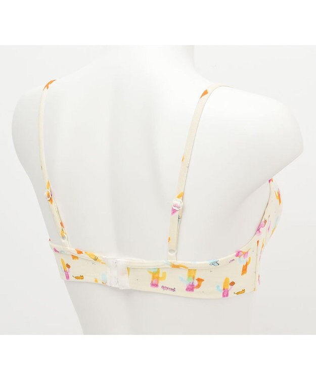 tsumori chisato SLEEP ノンワイヤーブラ　パッドつき　綿混　伸縮性がよい　ペアショーツあり　/ワコール　UBX552 アイボリー