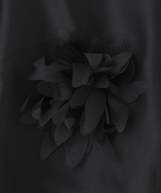 GRACE CONTINENTAL メッシュフラワートップ ブラック