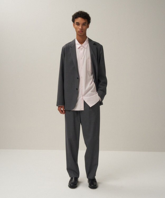 ATON WOOL TROPICAL | テーラードジャケット - UNISEX TOP GRAY