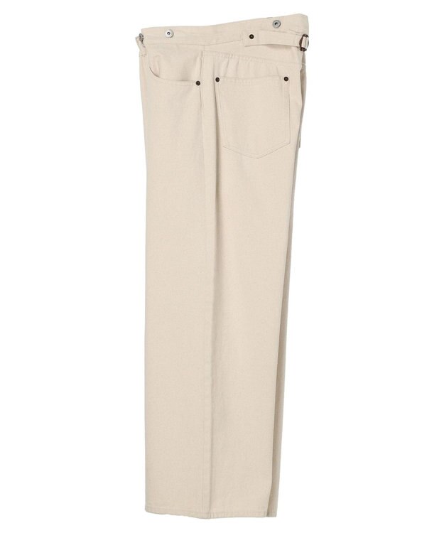 CRAFT STANDARD BOUTIQUE 【２ｗａｙ】デニムサロペットパンツ Ivory
