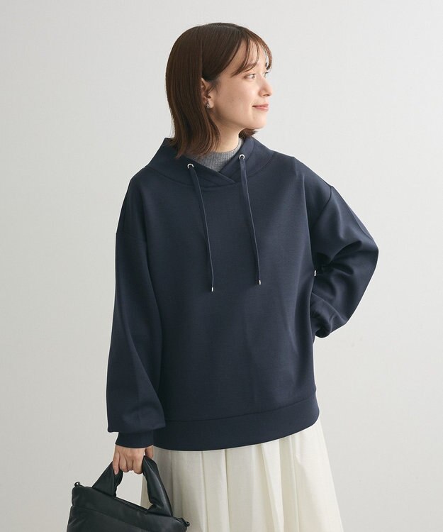 Green Parks ダンボール抜け襟プルオーバー Dark Navy