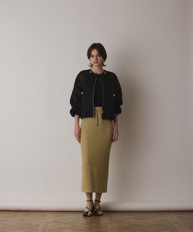 GRACE CONTINENTAL シアーダンボールブルゾン ブラック