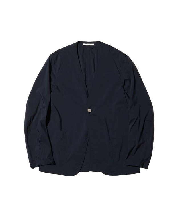J.PRESS MEN 【J.PRESS ORIGINALS】Cotton Nylon Typewriter No Collar Jacket ネイビー系
