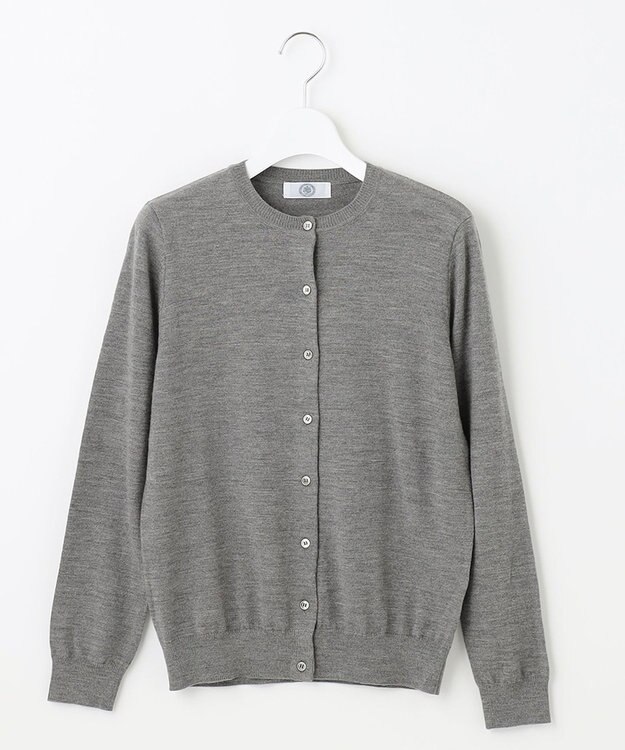 J.PRESS LADIES 【洗える】アーガイルツイン ニット グレー系