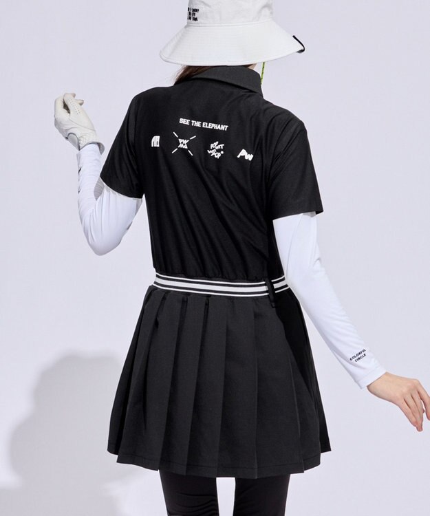 PW CIRCULUS 【WOMEN】ポロシャツワンピース ゴルフウェア レディース ブラック系