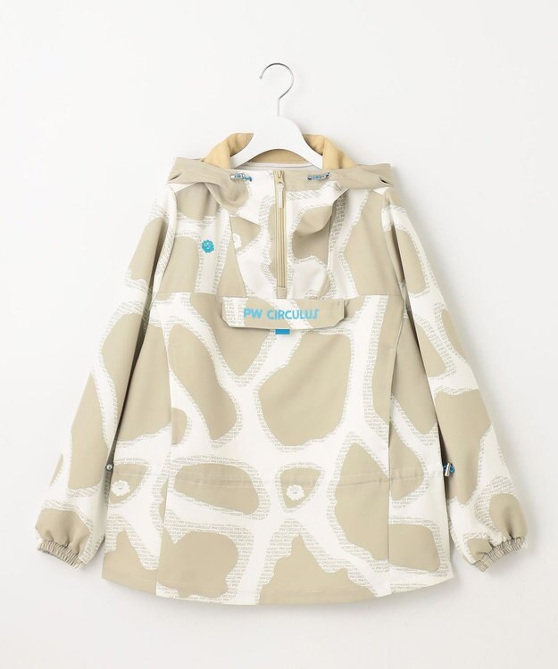 PW CIRCULUS 【WOMEN】プリント ウエスト2WAY アノラック ゴルフウェア レディース ベージュ系5