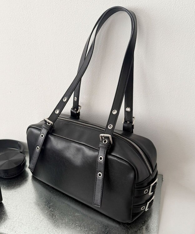 WEGO サイドベルトボストンバッグ ブラック