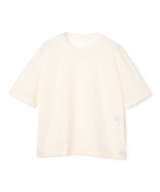BEIGE， SELEN / リブコンビ シアーTシャツ Ecru