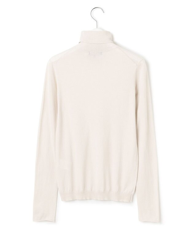23区 S 【CLASSY.掲載/洗える】スムージーコットン タートルネック ニット ベージュ系