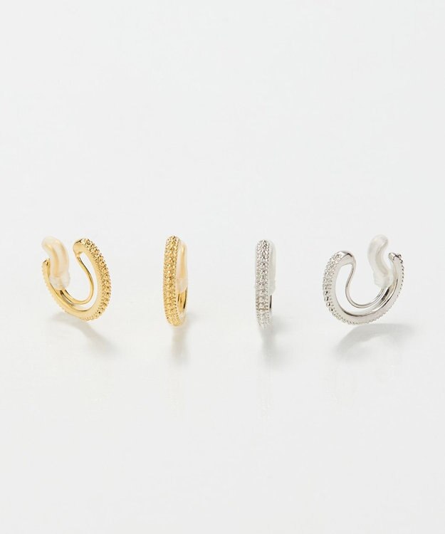 Phoebe 【金属アレルギー対応】【痛くないシリーズ】グリッターメタルライトフィットイヤリング　ゴールド ゴールド