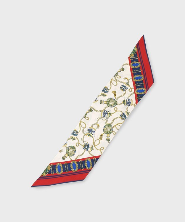 GRACE CONTINENTAL モチーフスキニースカーフ レッド