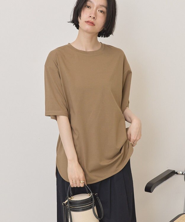 AMERICAN HOLIC 裾ラウンドＴシャツ Mocha