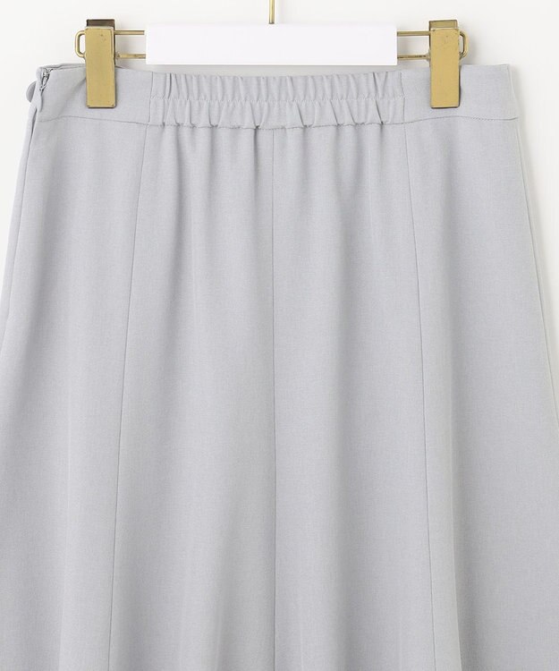 ANY SIS 【WEB・一部店舗限定】リネンライクポリエステル スカート ブルーグレー