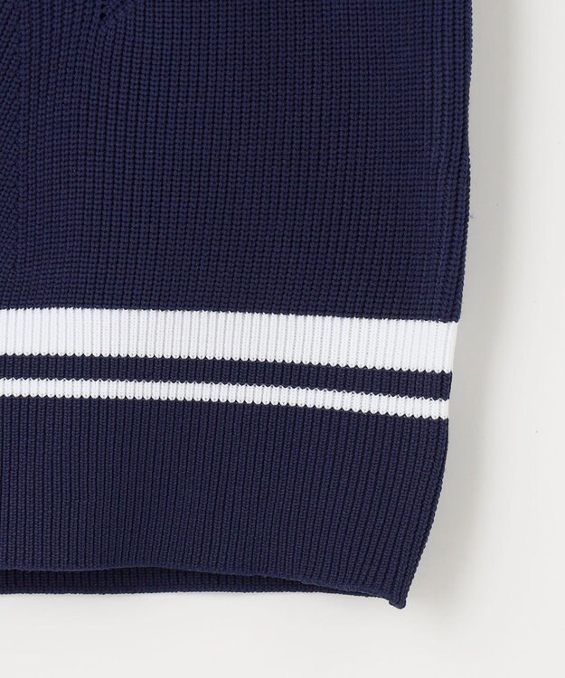 23区GOLF 【MEN】【ウォッシャブル】ニット ベスト ネイビー系