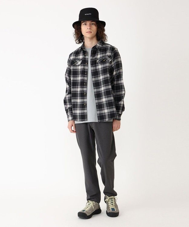 Columbia Columbia/ フレアガンストレッチフランネルシャツ /コロンビア Black Two Lane Tartan