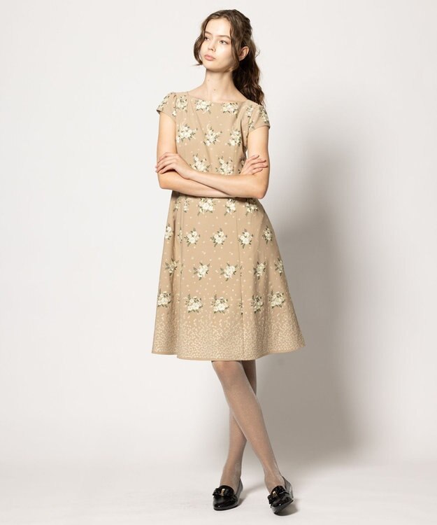 TOCCA FLOST FLOWER ドレス ベージュ系7