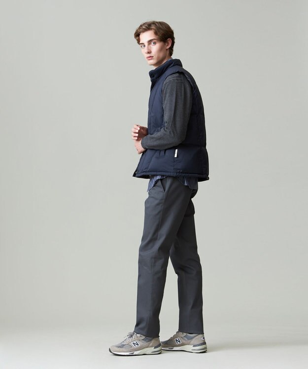 J.PRESS MEN ピースダイ トリコチンストレッチパンツ グレー系