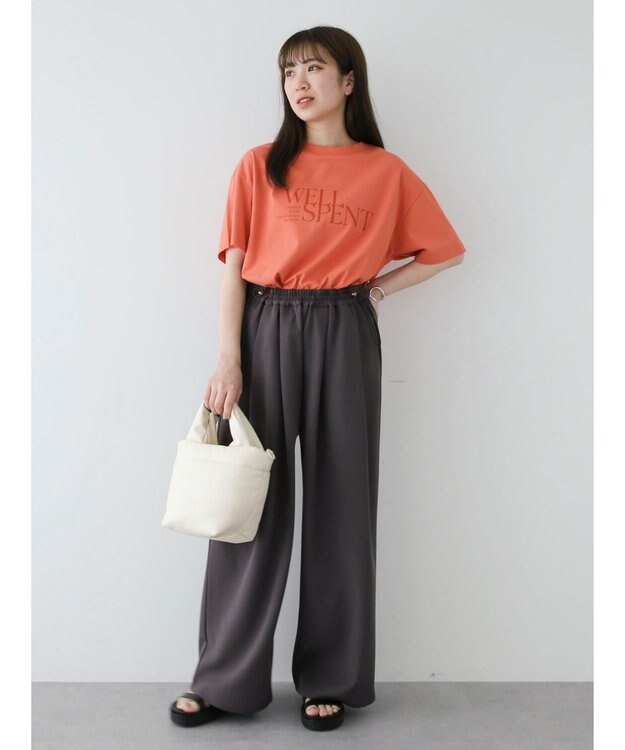 Green Parks ・ＥＬＥＮＣＡＲＥ　ＤＵＥ　ウエストドロストパンツ Charcoal Gray