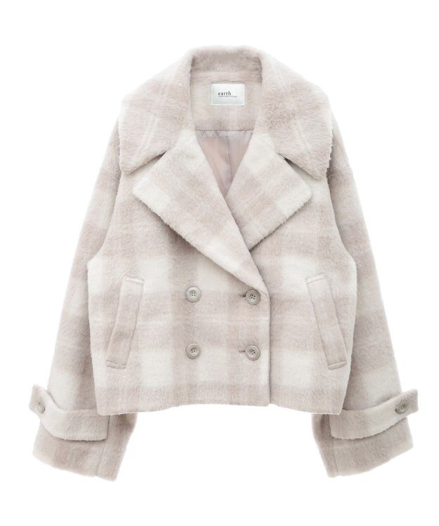 earth music&ecology シャギーショートコート Check