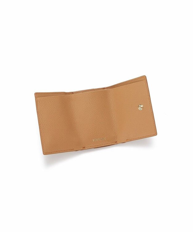 TOPKAPI 【TOPKAPI】gemdrops ジェムドロップ ミニエンボスレザー 天然石 三つ折り 財布 キャメル